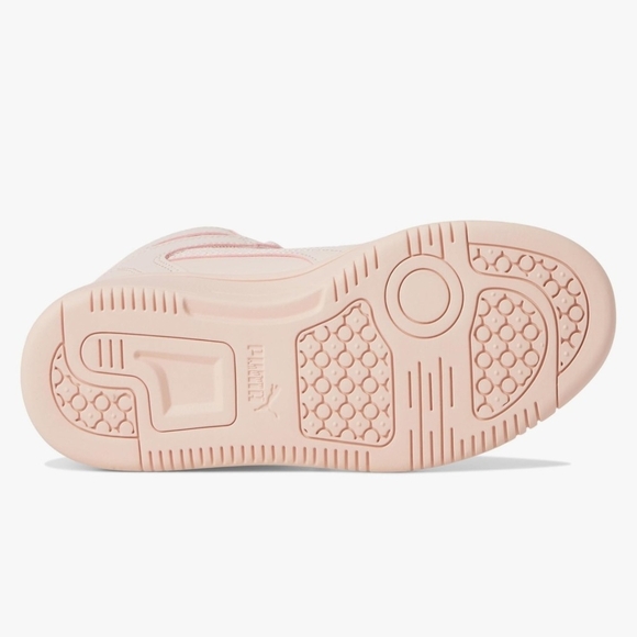 Girl's Fashion Sneakers Puma Rebound Layup Valentine JR Island Pink-goldSize 6.5 - Picture 3 of 8